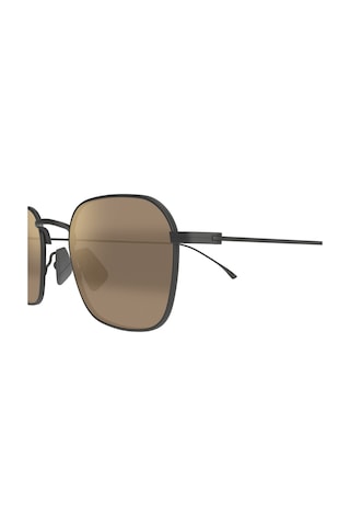 Mj0690s 00217 48 Unisex Polarize Kare Aynalı Siyah Metal Güneş Gözlüğü Siyah