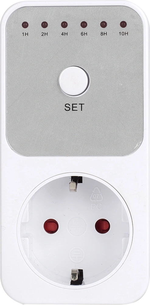 Youmex Eu Standartlı Zamanlayıcı Soket - 1-10 Saat Aralığında Otomatik Kapatma, Enerji Tasarrufu, Pil Dahil Topraklı Priz
