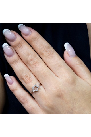 0.15 Karat Pırlanta Yıldız Yüzük