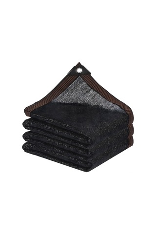 Qingmipy Siyah Yüksek Yoğunluklu Pe Gölge Tulu - 90% Gölge Oranı, Yağmursuz, Nemli, Soğutucu, Uv Dayanıklı - 2m X 5m Boyutunda