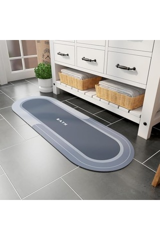 Sihirli Paspas Banyo Paspası Su Emici Mutfak Koridor Paspas Kaymaz Tabanlı 40cm - 120cm Yuvarlak Diğer