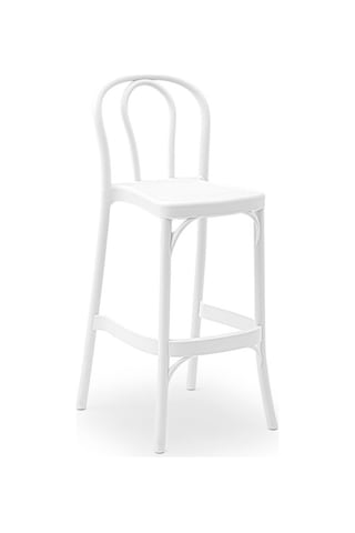 Bintaşmobilya 2 Kişilik Beyaz Dış Mekan Bahçe Bistro Bar Masa Sandalye Takımı Beyaz