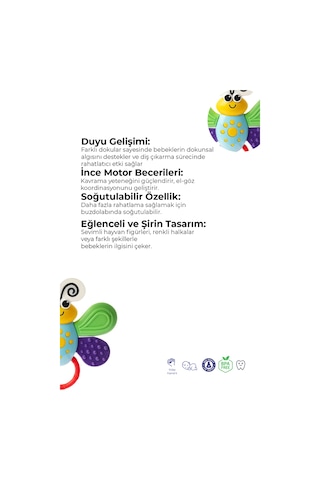 Kelebek Diş Kaşıyıcı, Dişlik Çok Renkli