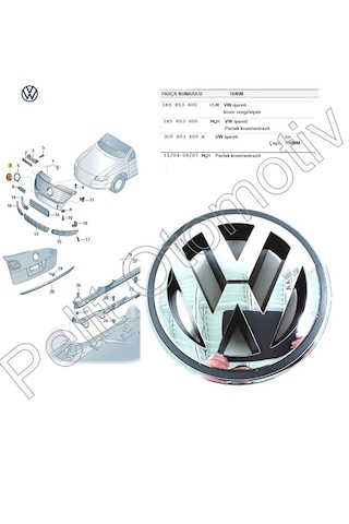 PASSAT B6 (2006-2011) ÖN PANJUR ARMASI 1K5853600 3C0853600A