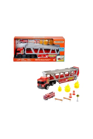 Matchbox Taşıyıcı İtfaiye Aracı İtfaiye Araç ve 8 Aksesuar. Gwm23