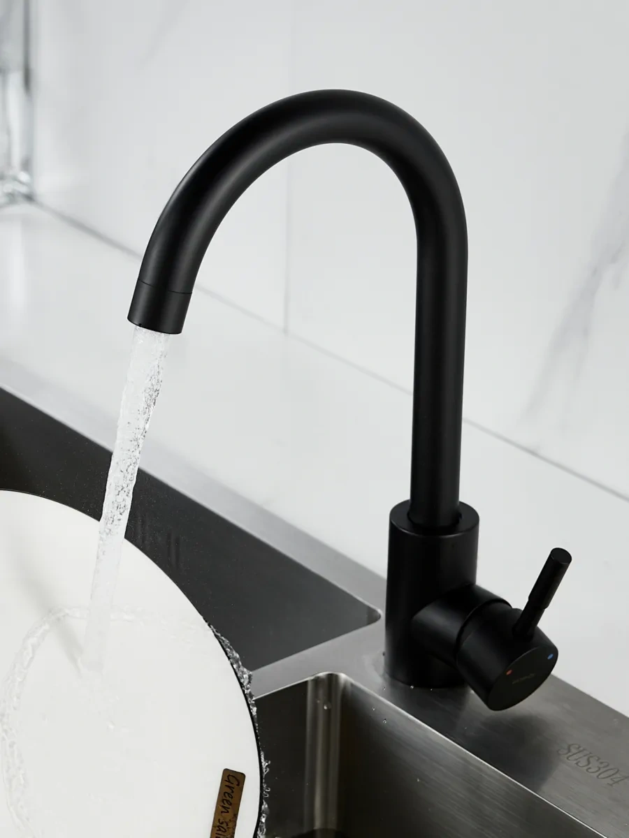 Bathfor Yüksek Ayaklı Mutfak Musluğu 196533270 Siyah