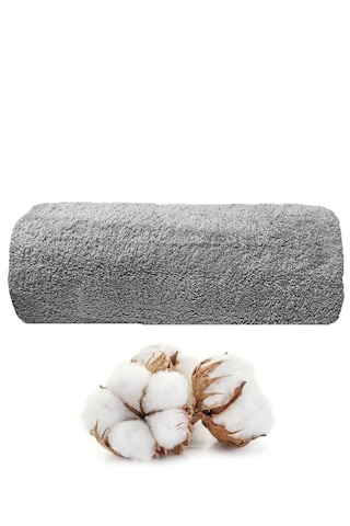 Banyo Havlusu 90x150 Cm %100 Pamuklu Otel Havlusu Gramajlı 600 Gr Gri