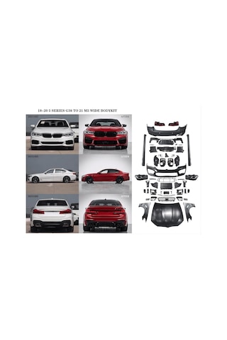 Bmw 5 Serisi G30/g38 2018-2020 Uyumlu 2021 M5 G30/g38 Yükseltme Body Kit Makyajlama Seti-hazır Stok