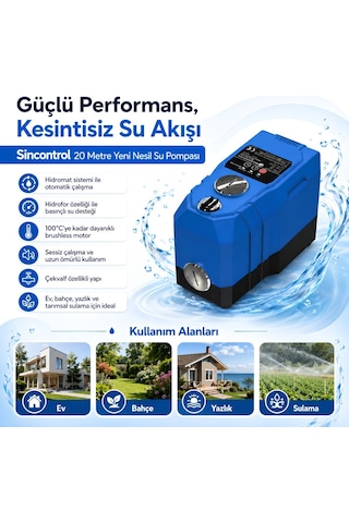Sincontrol Sn-25zpz-24vıah20-q2 20 Metre Yeni Nesil Su Pompası