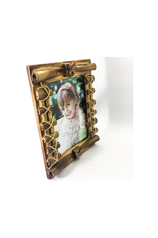 Kişiye Özel Ahşap Bambu Desenli Çerçeve 112