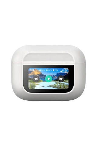 Btk-zr76 Anc Özellikli Dokunmatik Lcd Ekranlı Tws Kulak İçi Bluetooth V5.4 Kulaklık