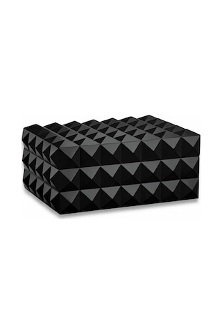 Quasar Design Humidor Puro Kutusu Mat Siyah 80's