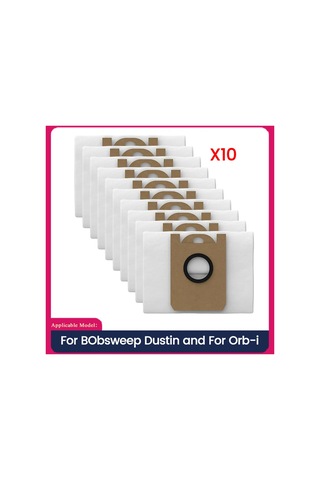 Xiaaokeji Bobsweep Dustin Ve Orb-ı Robot Süpürge Parçaları Toz Torbası İçin