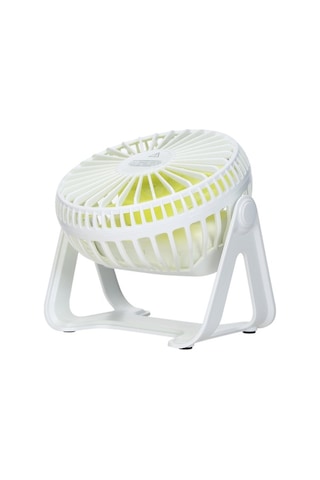 Fortunelane Bej Usb Şarjlı Masaüstü Fanı - Pd-xh-08 Modeli, Sessiz Çalışma, 3.7v 800mah Batarya, 3.5w Güç, Abs Malzeme