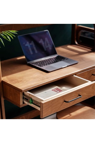 Woodesk Brisa Ahşap Çalışma Masası 140x120 Tik Renk CPT4641-120