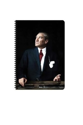 Keskin Atatürk Ve Bayrak Spiralli Def. 80 Yap.16x22 Kareli Karton Kap. Çok Renkli