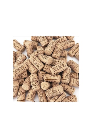 20 Adet Şişe Mantarı - Doğal Mantar Tıpa Şarap Şişesi Mantar Tıpa Çok Renkli