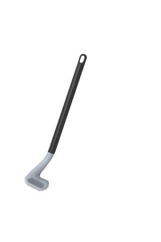 Silikon Yumuşak Kıllı Tuvalet Fırçası-siyah