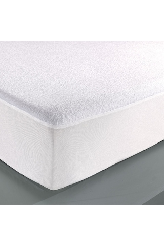 Rovigo Home Fitted Sıvı Geçirmez Bambu Kumaştan Yatak Alezi Beyaz