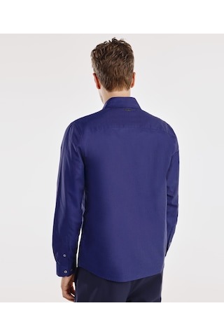 Yargıcı Regular Fit Oxford Gömlek 25yegm6002x 021 Mavi