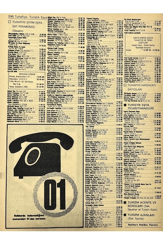 İzmir 1982-1983 Meslek Reklam İlanı Efemera S595