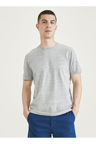 Dockers Minimalist Regular Fit Kısa Kol Erkek T-shirt - Günlük Şıklık Gri