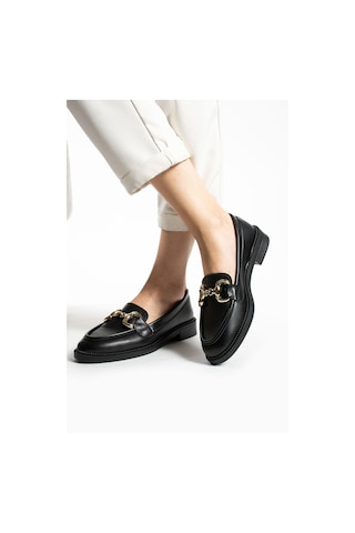 Jane Kadın Loafer Makosen Casual Toka Detay Günlük Ayakkabı Siyah