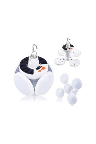 Solar Güneş Enerji Ve Usb Sarjlı 5 Kanatlı Led Lamba 5224 Az-52