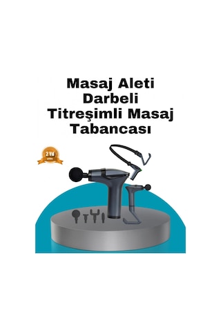 Taşınabilir 3in1 Masaj Aleti Şarjlı Titreşimli Esneme Bantlı