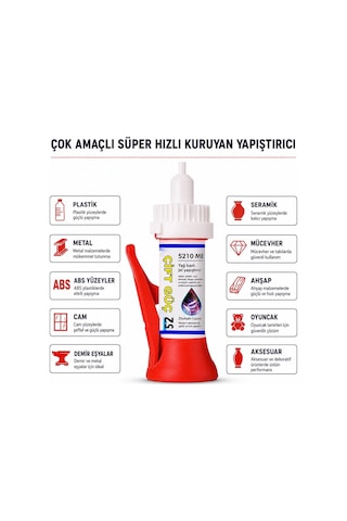 Powermaster Pm-29676 Yağ Bazlı Jel Tipi Süper Hızlı Çok Amaçlı Güçlü Yapıştırıcı