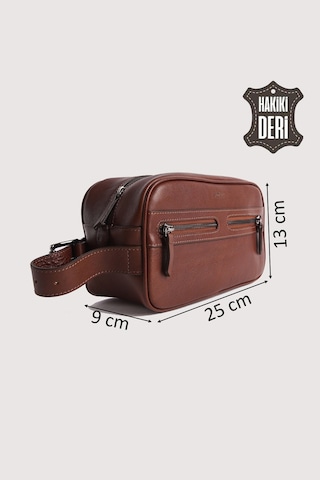 Hakiki Deri Erkek Takım Çantası Taba Smr8518 Taba
