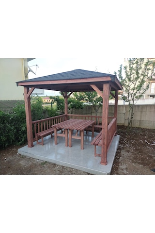 Şen Mobilya Bahçe Kamelyası Pergola P043 Maun