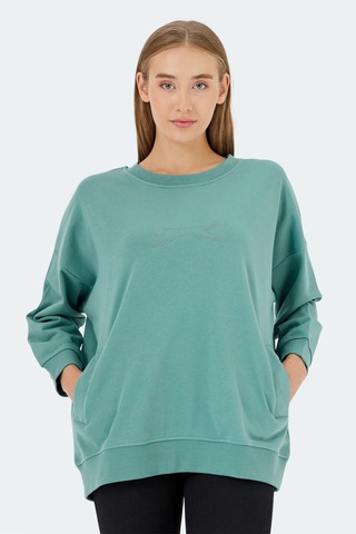 Slazenger Vıkentı Sw 2 Li Set Kadın Sweatshırt Yeşil - Gül