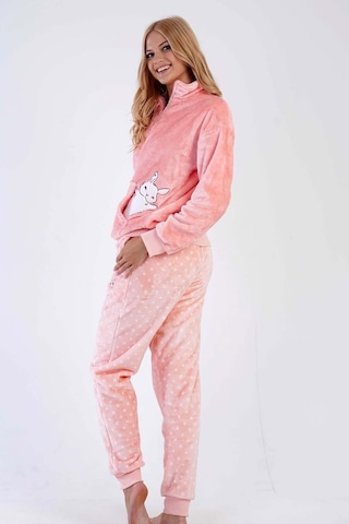 Kadın Welsoft Uzun Kol Pembe Pijama Takımı C3t0n4o030 001