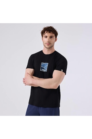 Ellesse 6sm5025-bk Bisiklet Yaka Erkek T-shirt - Siyah