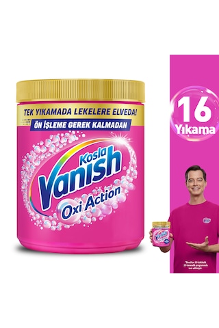 Vanish Oxi Action Deterjan Güçlendirici ve Leke Çıkarıcı Sıvı Kristal Beyaz 1 L + Toz Renkliler 480 Gr