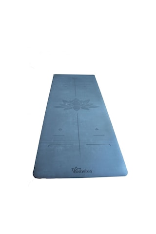 Profesyonel Yoga Matı 5 Mm Pu- Rubber Lotus Gri Terli Eller De Kaydırmaz Gri