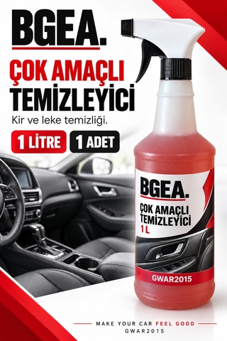 Bgea Çok Amaçlı Temizleyici Sprey 1 Litre Kontrollü Köpük
