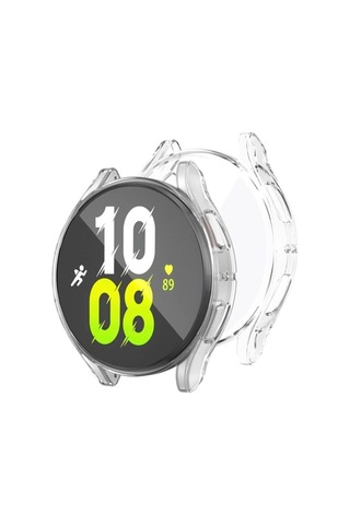Samsung Uyumlu Galaxy Watch 5 44mm Silikon Tpu Kasa Ve Ekran Koruyucu Zore Watch Gard 15