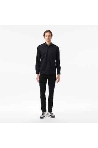 Nautica Erkek Siyah Slim Fit Gömlek Düz W57430t Siyah