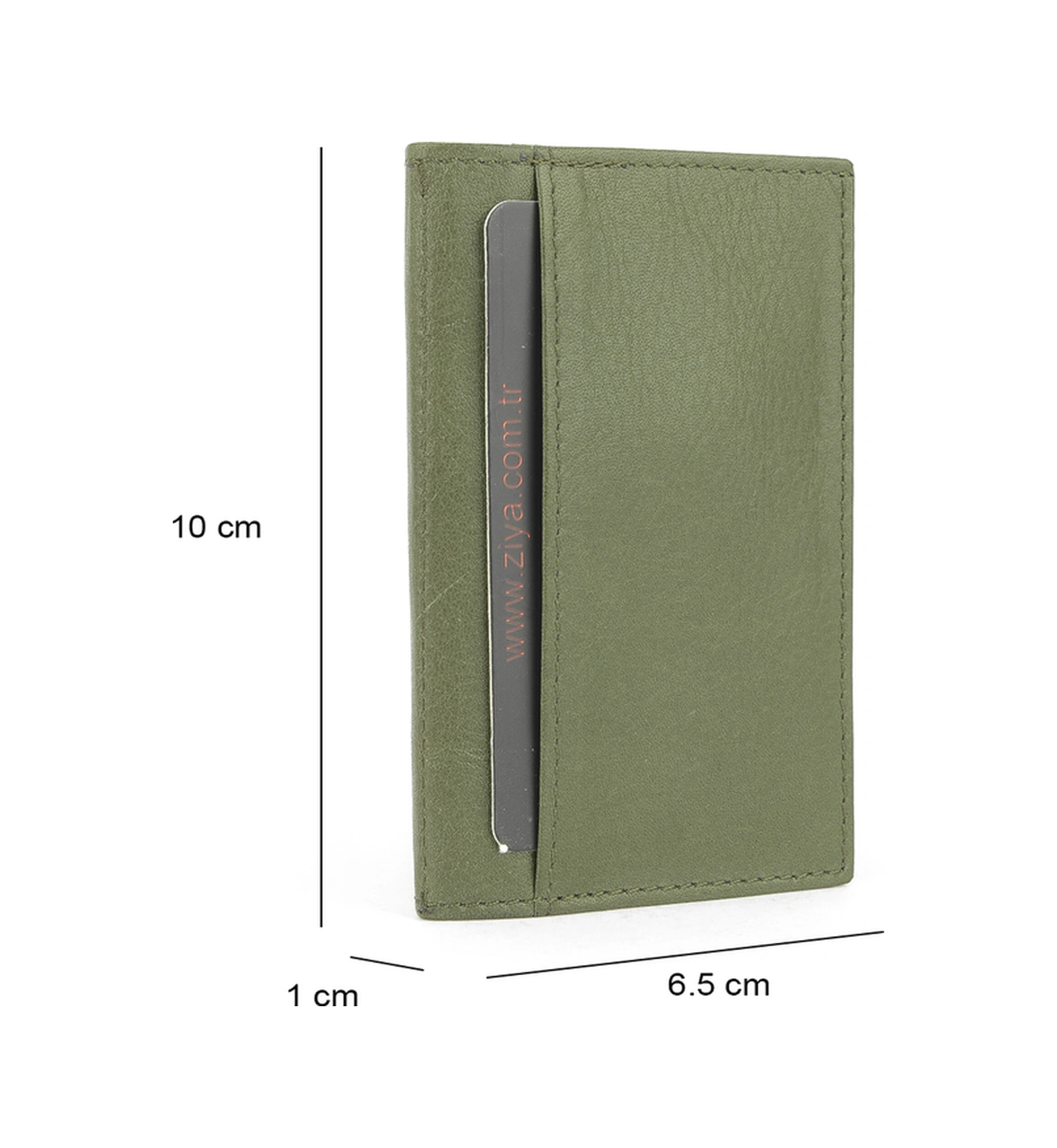 Ziya, Unisex Hakiki Deri Kartlık 1539852z03 Yeşil 1539852z03 630 Yeşil