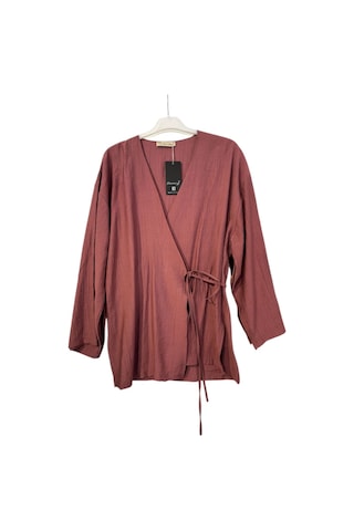 Hasenna Z-544 Üstü Kimono Etekli Çilek İkili Takım Füme