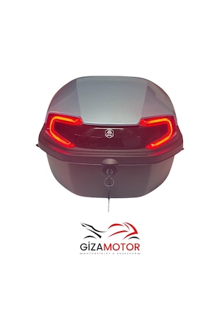 Işıklı Sırt Dayamalı Motosiklet Çantası Yeşil 33 Lt Açık Yeşil