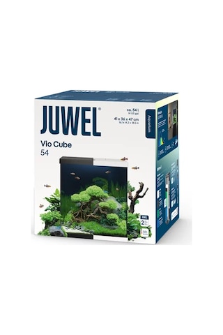 Juwel Vio Cube 54 Siyah Akvaryum Seti 41x36x47 Cm Led Aydınlatmalı Ve Filtreli