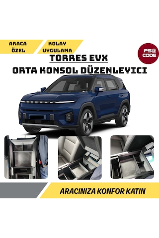 Kgm Torres Evx Orta Konsol Düzenleyici-organizer