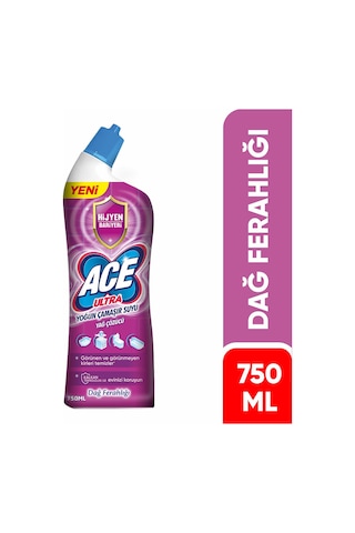 Ace Ferahlık Etkisi Ultra Power Jel Yoğun Çamaşır Suyu & Yağ Çözücü 750 ML