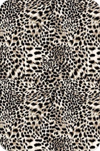 Bej Leopar Desenli Banyo Halısı Klozet Paspas Seti Bs324n11