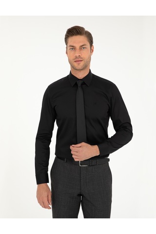 Pierre Cardin Erkek Siyah Gömlek Basic 50292520-vr046 Siyah