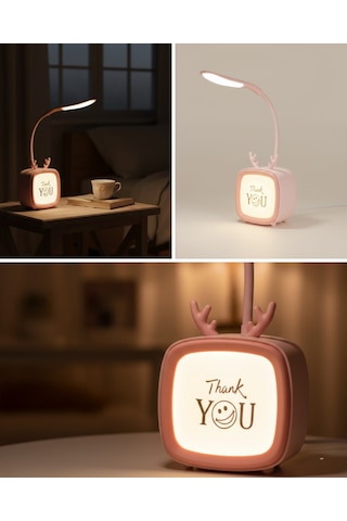 Ayarlanabilir Led Masa Lambası Şarjlı Modern Aydınlatma Renkli