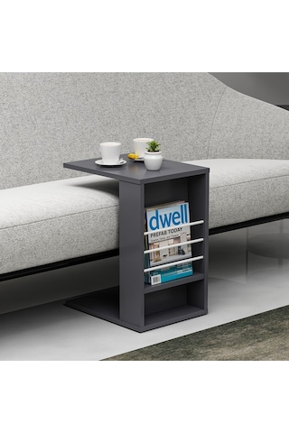 Tekerlekli C Sehpa Antrasit